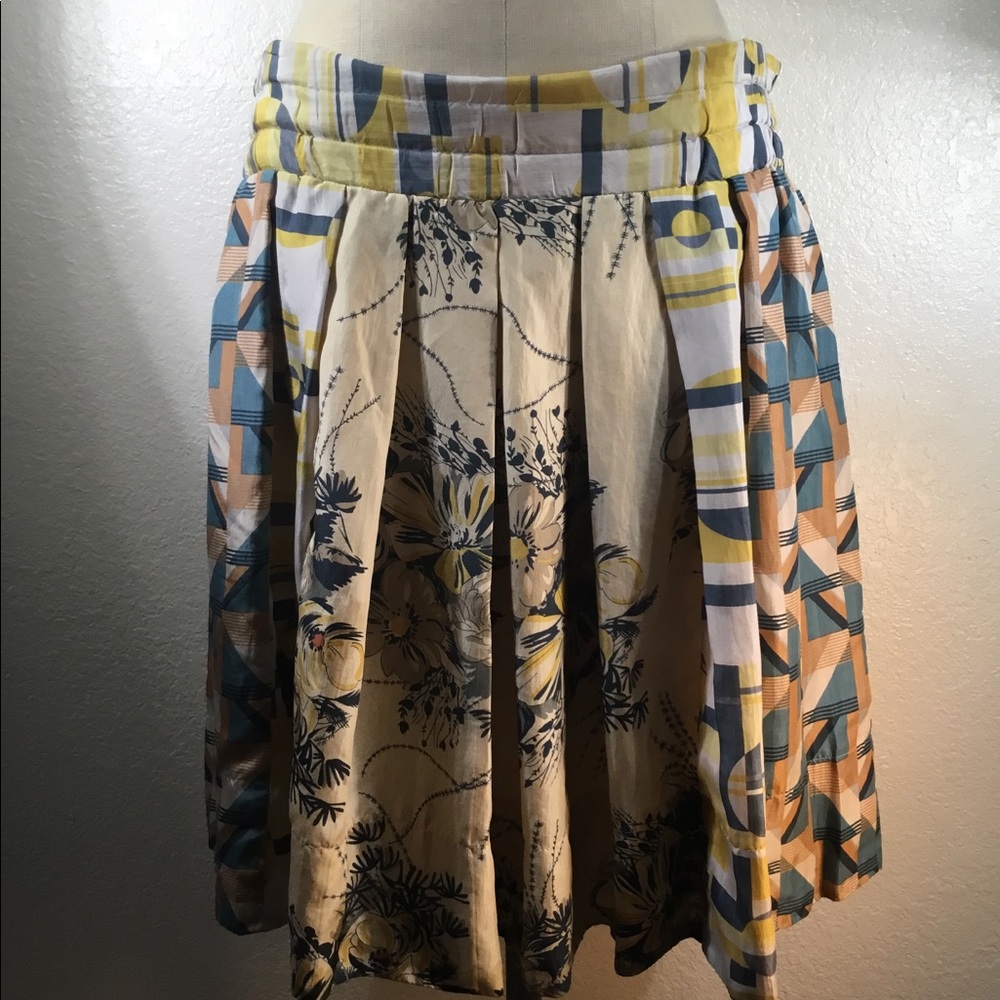 Johnny Was Art Deco Panelled Skirt Lined NWT